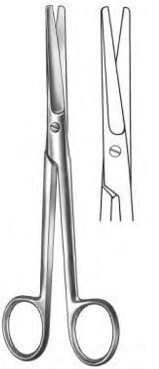 MAYO Dissecting Scissors, Straight, standard beveled blades, (17cm)6-3/4"