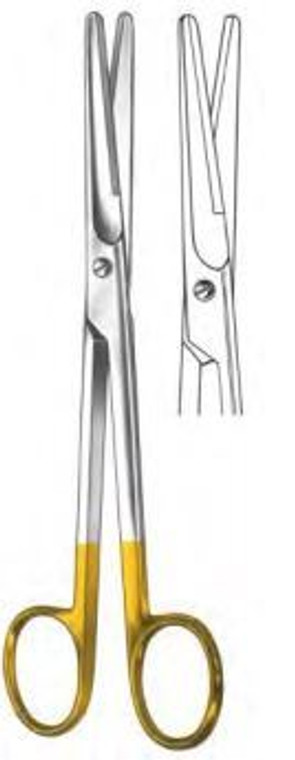 MAYO Dissecting Scissors, Straight, standard beveled blades, TC-blades, (229cm) 9"  Tungsten Carbide