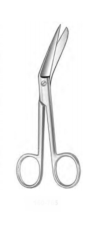 RICHTER Dissecting Scissors, angular blades, 1sharp and 1blunt point, (127cm) 5"