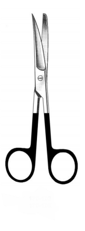 SuperCut Operating Scissors, Curved, Sharp/Blunt, (127cm)5"