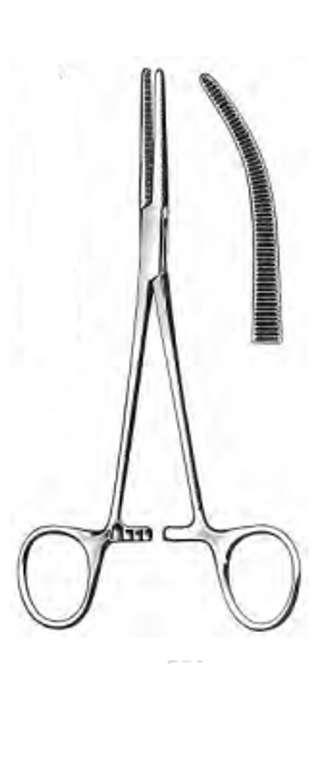 ROCHESTER-PEAN Forceps, Curved, (14cm)5-1/2"