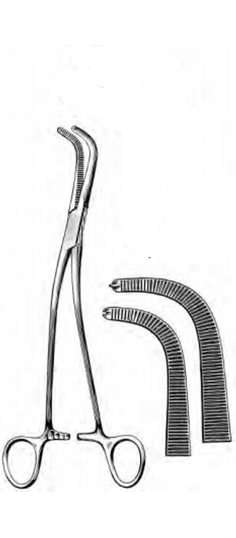 GRAY Cystic Duct Forceps, Serrated, set of 2, (229cm) 9"