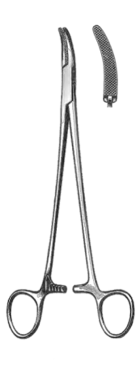 HEANEY Needle Holder, Curved jaws, (216cm)8-1/2"