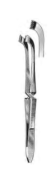 LANGE Approximation Forceps, 5 x 6 teeth, cross action, (102cm) 4"