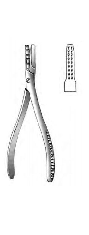 PLATYPUS Nail Pulling Forceps, narrow jaws, stainless, (14cm)5-1/2"