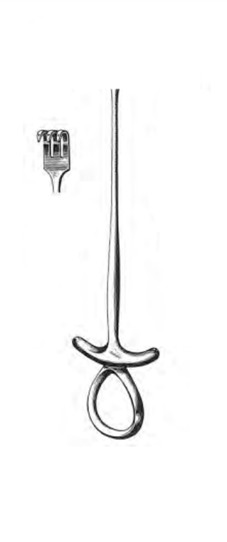 MURPHY Retractor, sharp, 3 prongs, (191cm) 7-1/2"