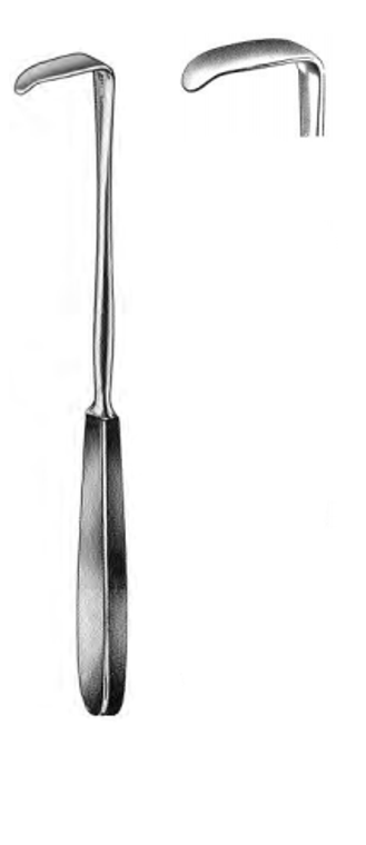 LANGENBECK Retractor, Blade 3/8" (1cm) x 1-1/4" (32cm), (203cm)8"