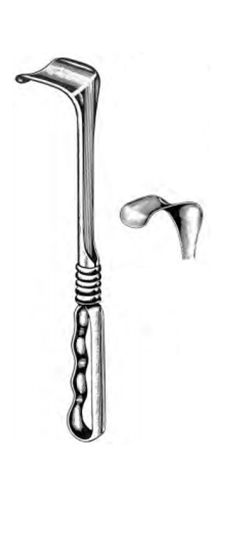 RICHARDSON Retractor, Loop Handle, 1-1/2", (38cm) x 1-1/2", (38cm), (241cm)9-1/2"