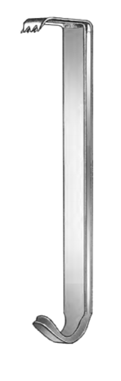 HIBBS Retractor, set of 2, 3/4"(2cm) x 2"(5cm) and 3-1/4"(83cm) x 2-1/2"(6cm), (241cm)9-1/2"
