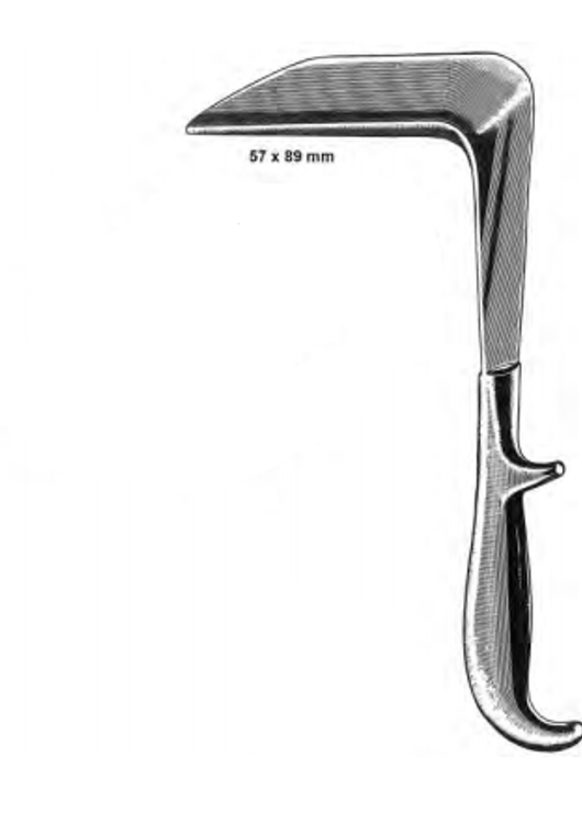 DOYEN Vaginal Retractor, blade 2-1/4", (57cm) x 3-1/2", (89cm), (229cm) 9"