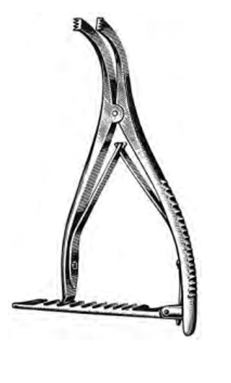 INGE Laminectomy spreader, 6", (152cm), jaws open to 1-1/8", (28cm) 6"