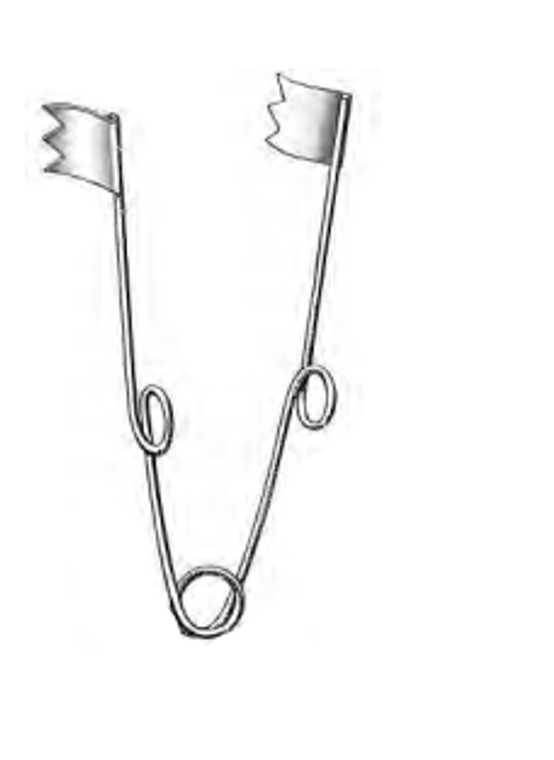 Spring Wire Retractor, 3-1/4", (83cm), With blades 10mm wide and 13mm deep 3-1/4"