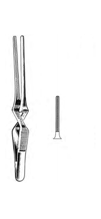 DEBAKEY Bulldog Clamp, Straight, 45cm Jaw, (108cm) 4-1/4"