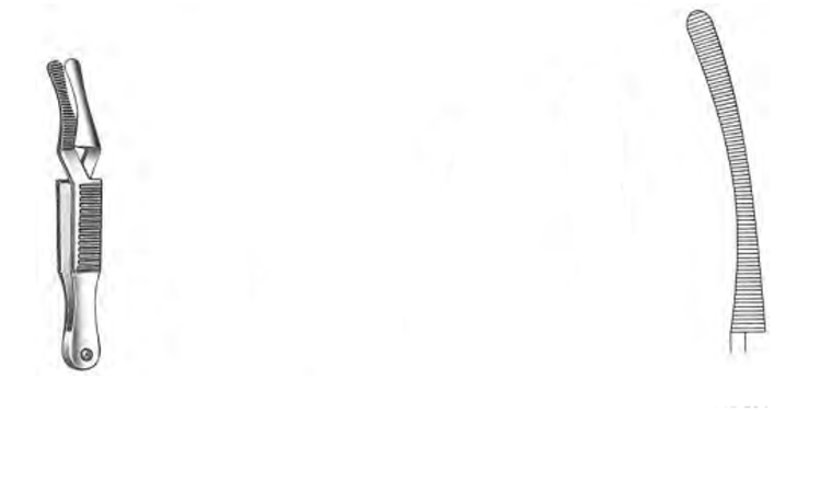 JOHN HOPKINS Bulldog Clamp, Curved, (4cm)1-1/2