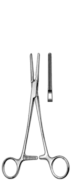 DEBAKEY Patent Ductus and Peripheral Vascular Clamp, Straight, 3cm Jaws, (203cm) 8"