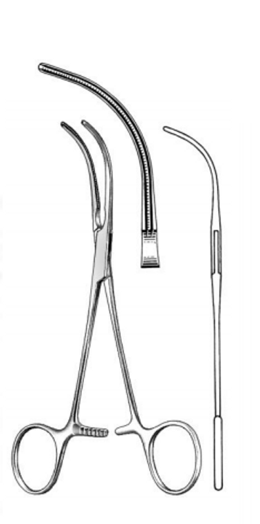 DEBAKEY Peripheral Vascular Clamp, Curved Jaws 65cm, (152cm) 6"