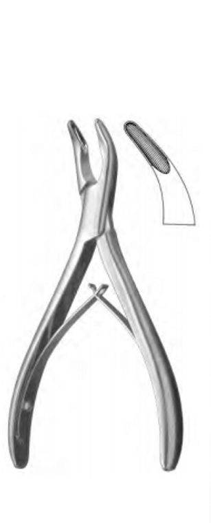 HARTMAN Mastoid Rongeur, strong curve, (145cm) 5-3/4"