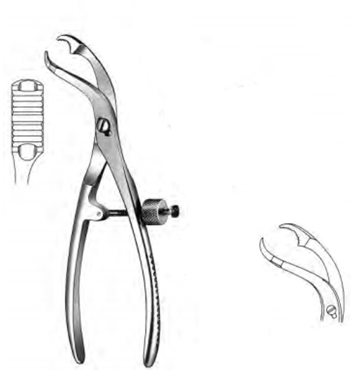 VERBRUGGE Bone Holding Forceps, Self Centering With Speed Lock, (241cm) 9-1/2"