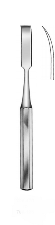 HIBBS Osteotome (229cm), Curved, 1/2" (13cm)9"