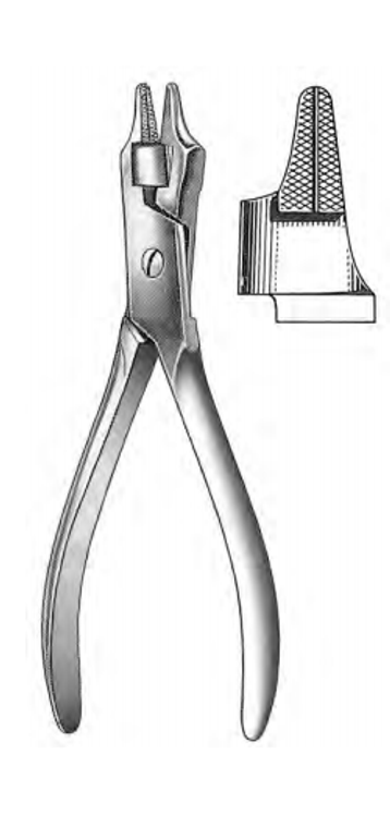 Flat Nose Seizing Forceps, (152cm)6"