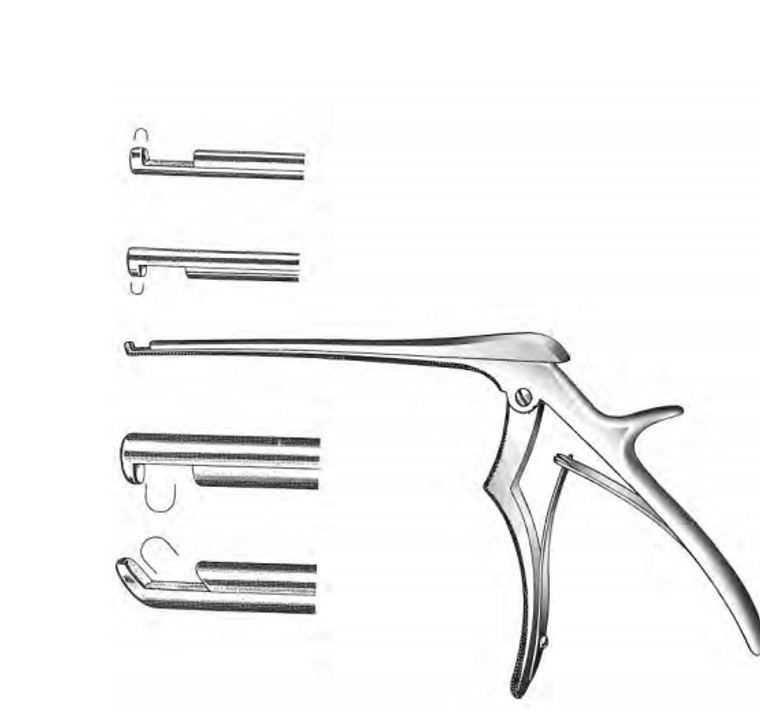 CROWN-KERRISON Cervical Rongeur, improved handle, 2mm, Up-bite, (178cm) 7"