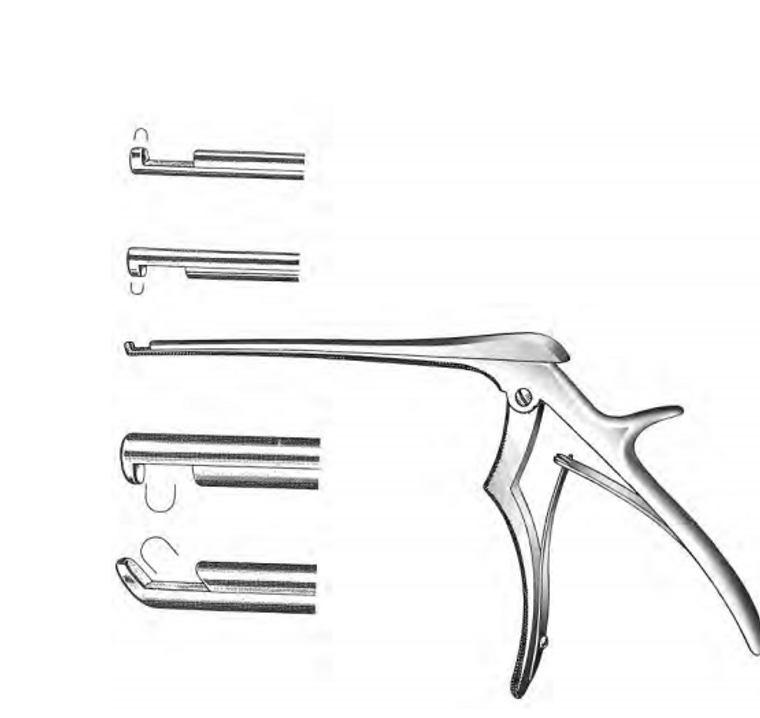 CROWN-KERRISON Cervical Rongeur, improved handle, 5mm, 40° forward, (178cm)7"