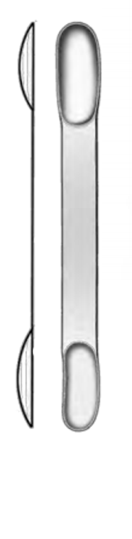 Cushing Spatula Spoon, spoon ends, 19cm and 25cm wide, (195cm) 7-3/4"