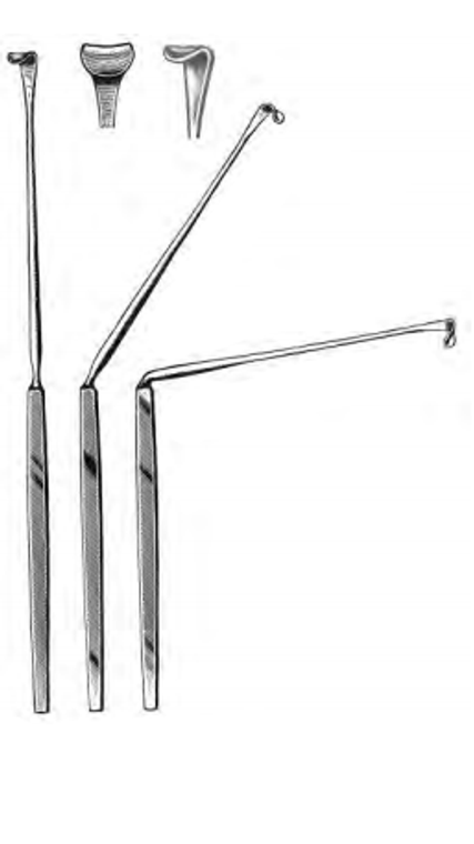 LOVE Nerve Root Retractor, angled 45°, 7mm blade, (215cm)8-1/2"