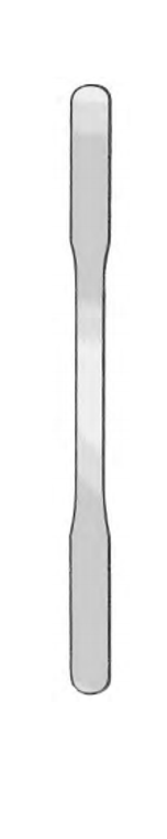 Children's Hospital Brain Spatula, 1/2" Wide, Malleable silver Plated, (215cm) 8-1/2"