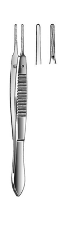 McCULLOUGH Utility Forceps, cross serrated tips 12 mm wide (102 cm) 4-1/4"