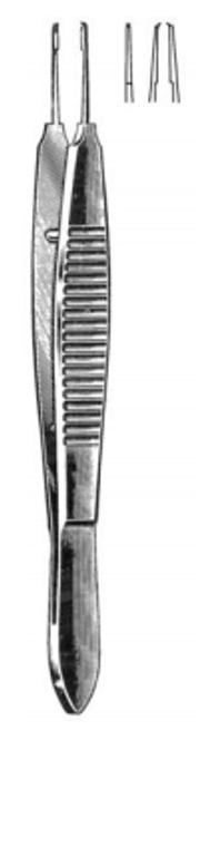 CASTROVIEJO Suturing Forceps, 1x2 teeth, 03mm, with tying platform, (102cm)4"