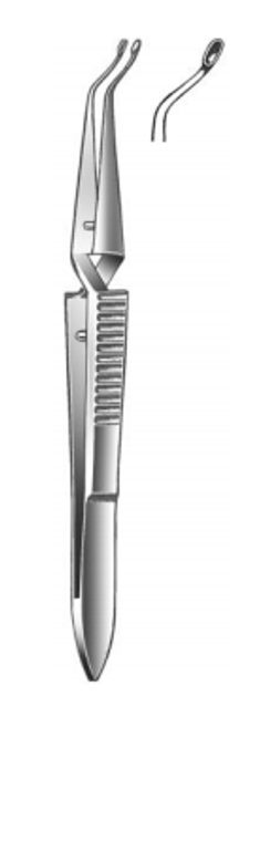 CASTROVIEJO Capsule Forceps, cross section, with stop to limit opening of blades (102 cm)4"