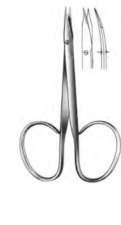 STEVENS Tenotomy Scissors, Straight, short blades, sharp points, (105cm)4-1/8"