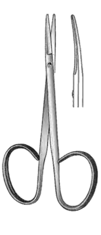 Utility Scissors, Ribbon Type, Blunt Tips, Straight, Blades, (20mm), (105cm) 4-1/8"