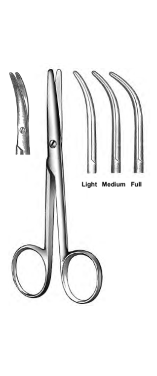 Enucleation Scissors, Straight, (127cm) 5"