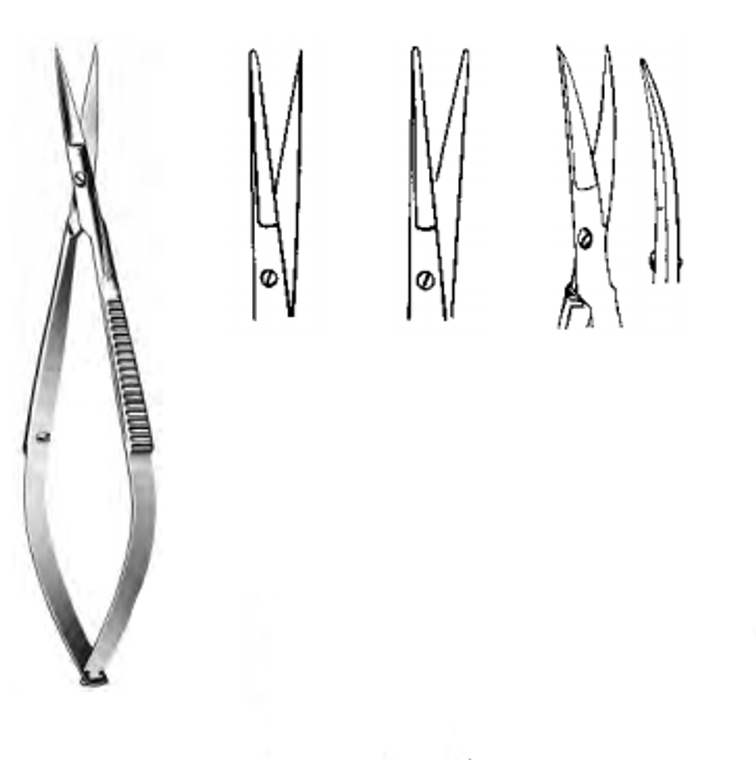 NOYES IRIS Scissors, Straight, Blunt/Blunt points, (114cm) 4-1/2"