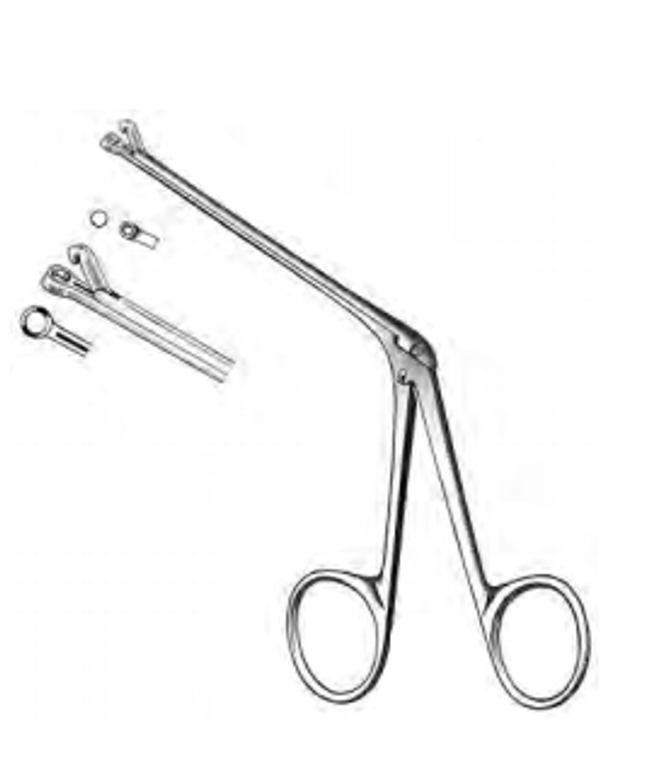 HOFFMAN Alligator Ear Forceps, through cutting round jaws, (75cm) 3-1/2"