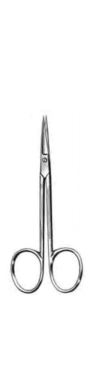 Cuticle Scissors, Straight, (8.9cm) 3-1/2"