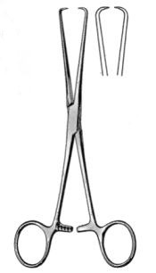 BARRETT Uterine Tenaculum Forceps, Straight, (185cm) 7-1/4"
