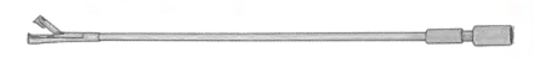 TISCHLER Biopsy Rotating Forceps, Shaft Only, (255cm) (924-991) 10"