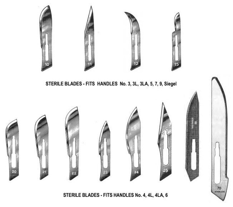 FEATHER Brand Surgical Blades, Sterile, No. 23, Box of 100, .