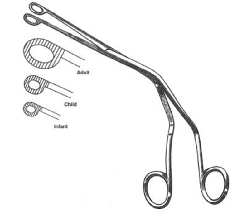 MAGILL Endotracheal Catheter Introducing Forceps, Infant, (17.8cm)7