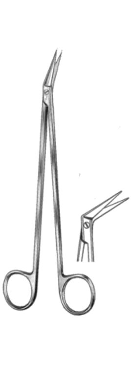 POTTS-SMITH Scissors, Angled on Side 60°, (19.1cm) 7-1/2