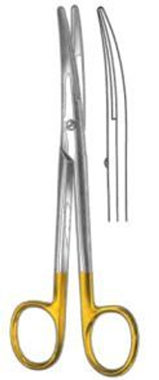 MAYO Dissecting Scissors, Curved, TC, (22.9cm)9  Tungsten Carbide