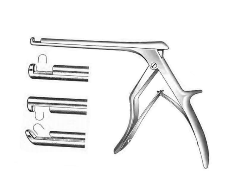 SPURLING-KERRISON Rongeurs, 5mm Bite, 40° Forward Angle, (15.2cm) Shaft 720-024 6".