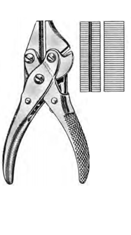 Double Action Parallel Pliers & Wire Cutter, Nickel Plated, (11.4cm) (706-585) 4-1/2