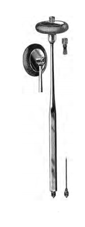 RABINER Neurological Hammer, w/Brush and Needle, Chrome, (22.9cm).9"