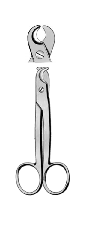 WHITE Toenail scissors, (12.1cm) 4-3/4"