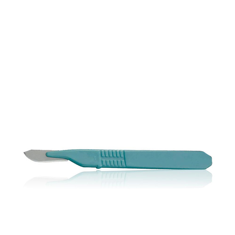 Disposable Scalpels No. 21, Box of 100, bulk packed.