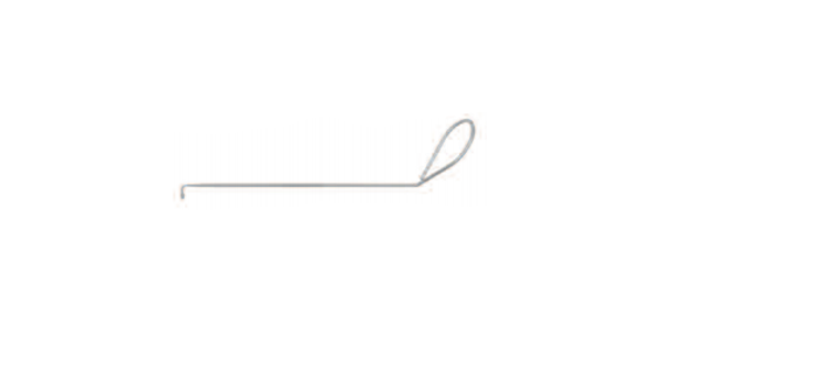 EAR PROBE BY STACKE-FRENZEL, 9CM,ANGLED TIP, SILVER